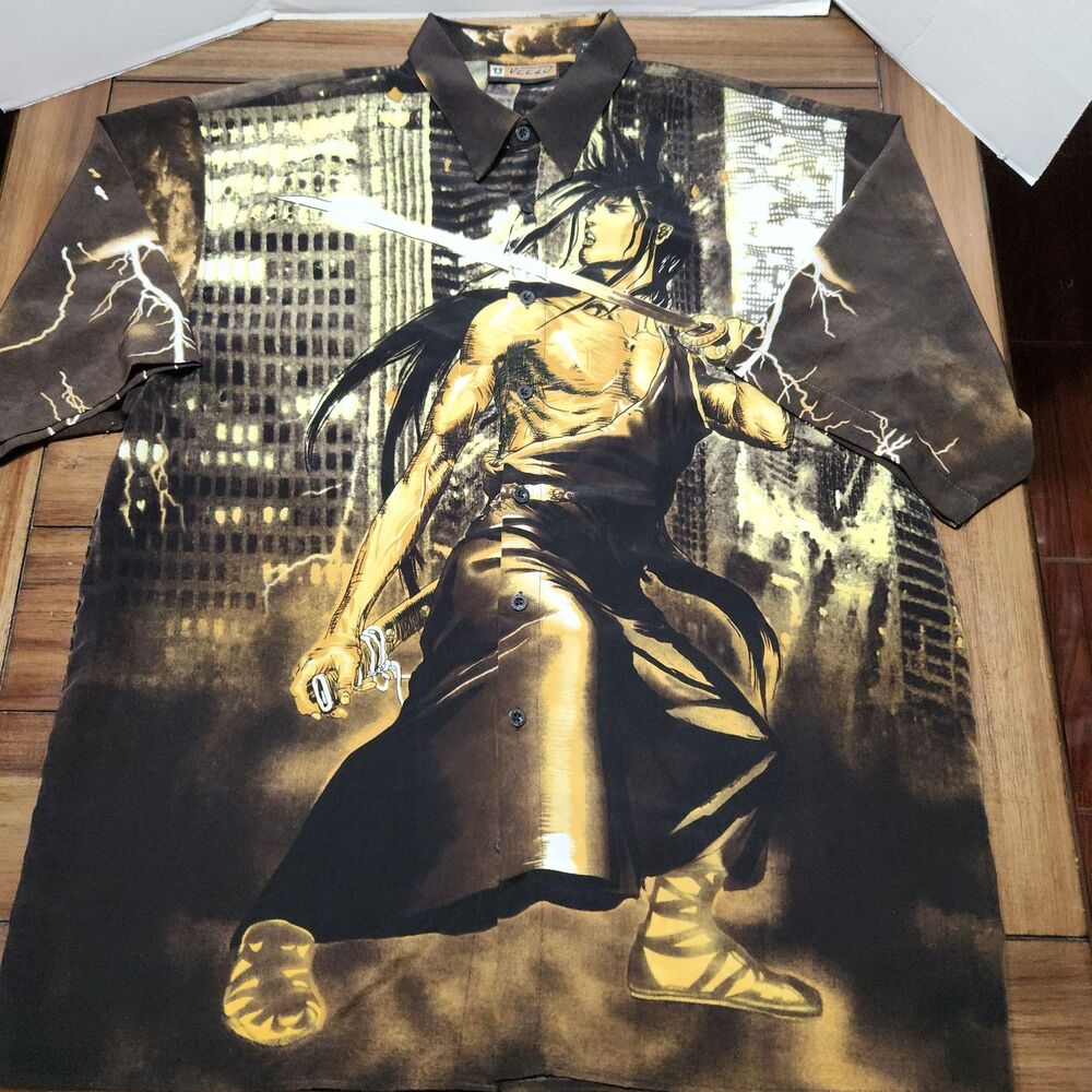 Veezo Millennium Gear Graphic Button Up Shirt XXL